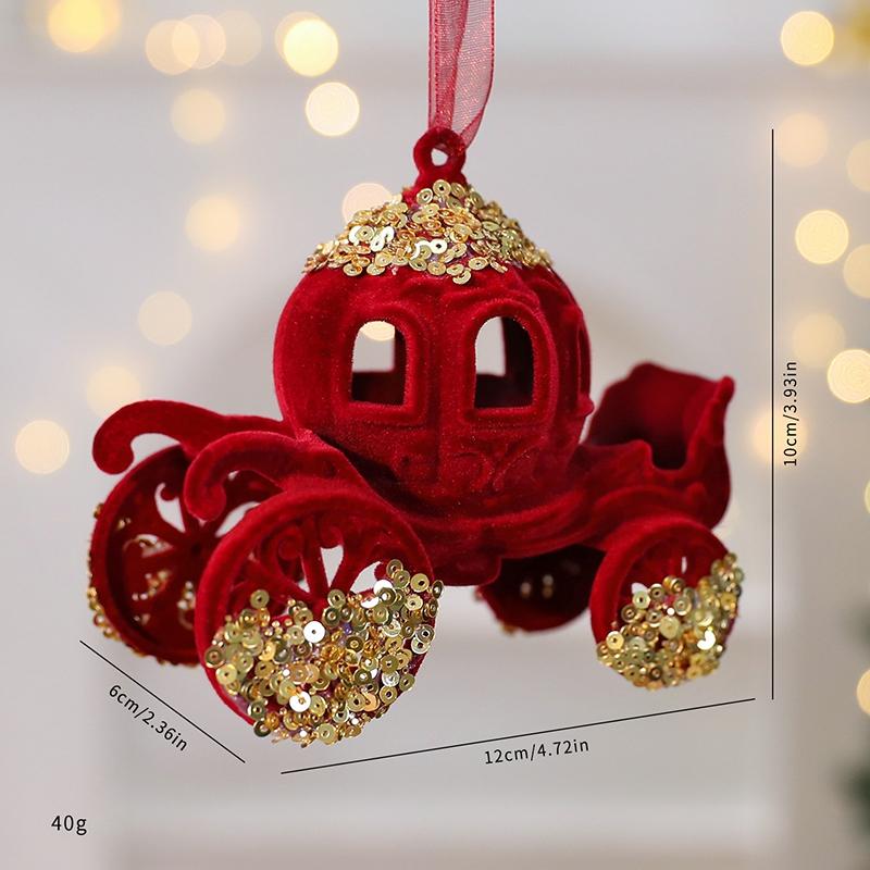 Weihnachtsbaumschmuck Glitzerkugel Rentier Schneeflocken Anhänger Weihnachtsbaumdekorationen Neujahrsparty Deko Navidad