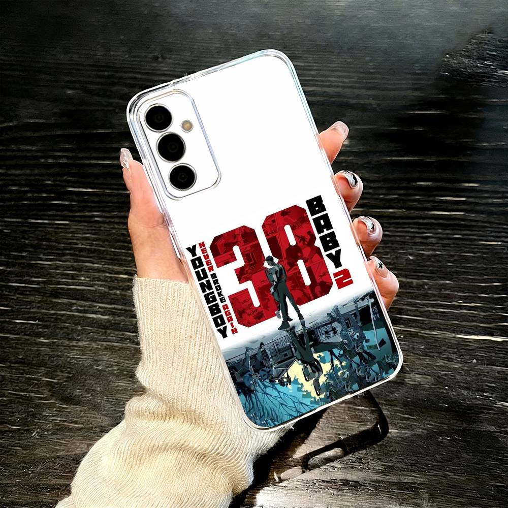 Rapper YoungBoy Never Broke Again Phone Case For SamsungA10,12,20,21S,30,31,40,50,51,52,70,71 Transparent Cover Samsung a514g