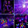 LED UV Black Lights Work Light Stage Blacklight Ultraviolet Flood Effect Light for Halloween Xmas Dance DJ Disco Party Light
