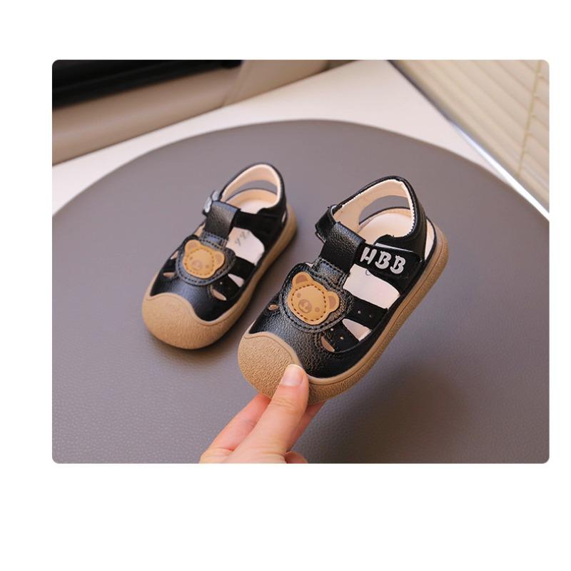 Baotou anti-kick baby sandals summer new soft-soled non-slip baby toddler shoes Korean version of boys beach shoes