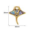 2pcs Gold Stainless Steel White Shell Charms For Jewelry Makings DIY Women Bracelet Necklace Jewelry Pendants Summer Supplies