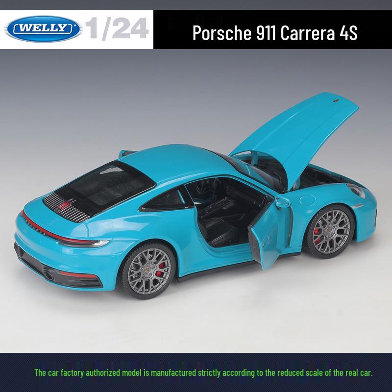 Welly 1:24 Porsche 911 Carrera 4S Alloy Model Toy Car