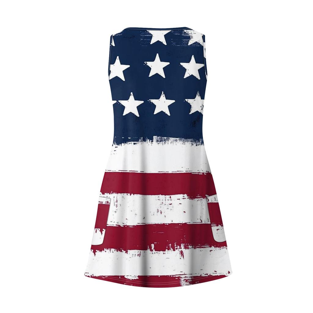 Women's Casual Sundress With Pockets Summer Boho Beach Dress Floral Blouses For Women T-Shirts Dress V Neck Loose Tank Dresses