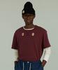 BEYOND CLOSET [Collection Line] 80S Military Archive Damaged Garments Short Sleeve T-Shirt Burgundy
