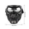 Motorcycle Goggles Face Shield Skull Mask with Goggles Full Face Tactical Mask for Motocross Helmet Moto Ghost Decor Accessories