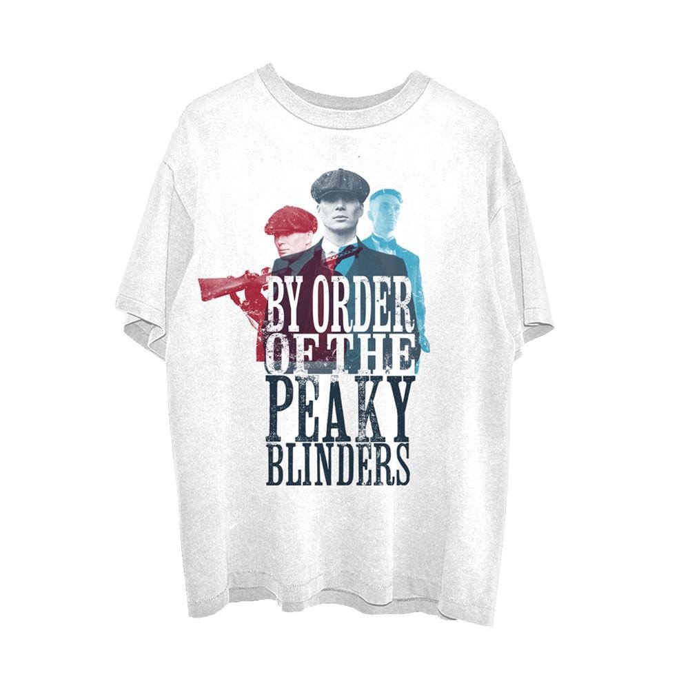 Men s Peaky Blinders 3 Tommys Slim Fit T-shirt Large White S
