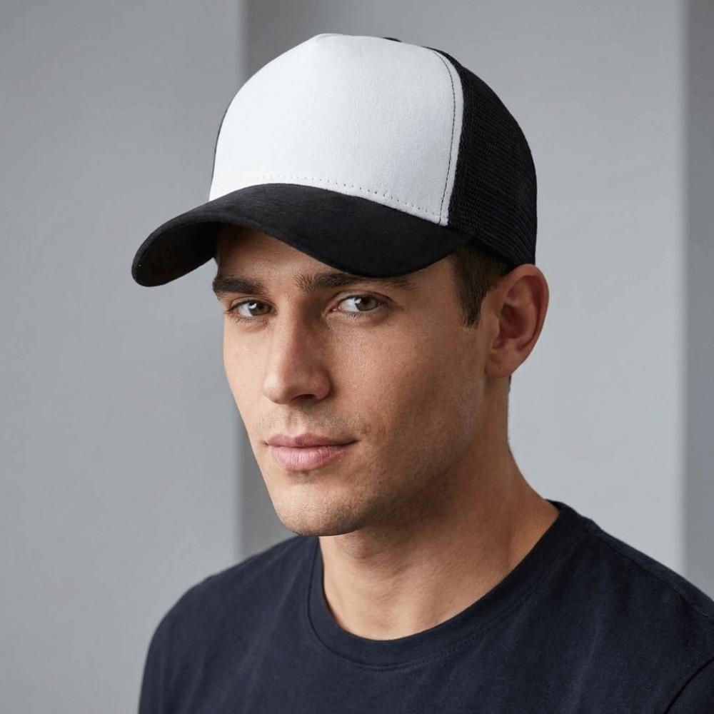 Suede Men Baseball Hat Adjustable Women Sunshade Hat Lightweight Mesh Peaked Cap  Sun Visor