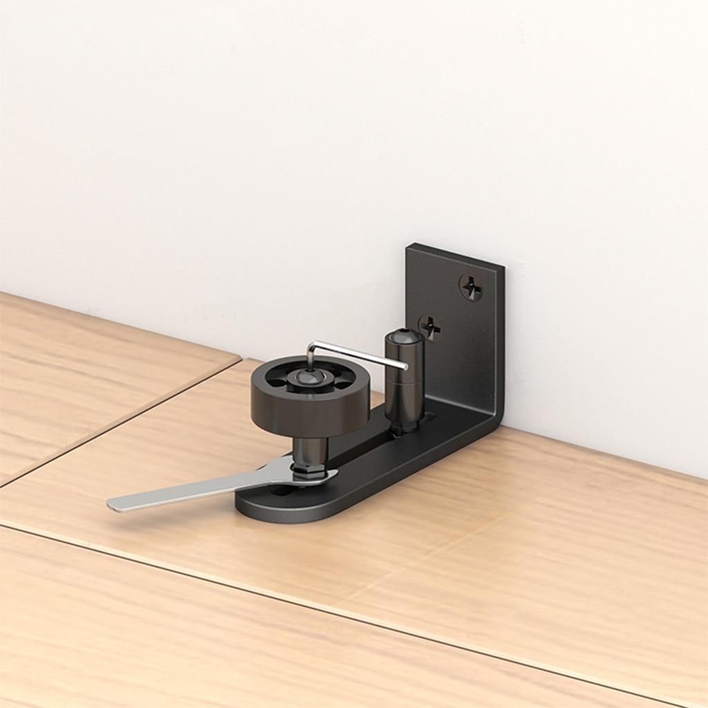 2set Adjustable Sliding Barn Door Guide Wall Mounted Stay Roller Guides For Bathroom Sliding Hardware Easy To Install