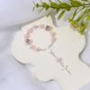 Elegant Crucifix Charm Bracelet Religious Symbol Jewelry Alloy Design Wristband For Daily Wear Secure Lock Clasp
