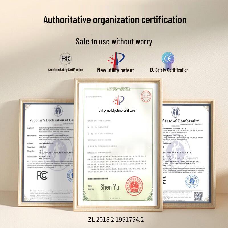 Portable U-shaped Neck Massage Pillow