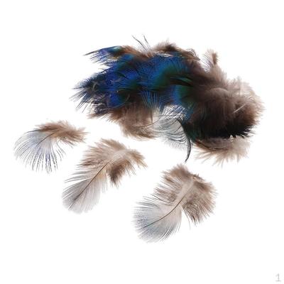 50 Pieces Feather Embellishment Party Decoration Millinery Costume Clothing 5x3cm
