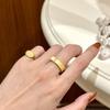 Classic brushed diamond studded crystal rings for women new in antique gold crafts silk ribbon ring couple party