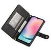 DF-011 For Samsung Galaxy A24 4G (162.1 X 77.6 X 8.3mm) Case Zipper Wallet Leather Phone Cover