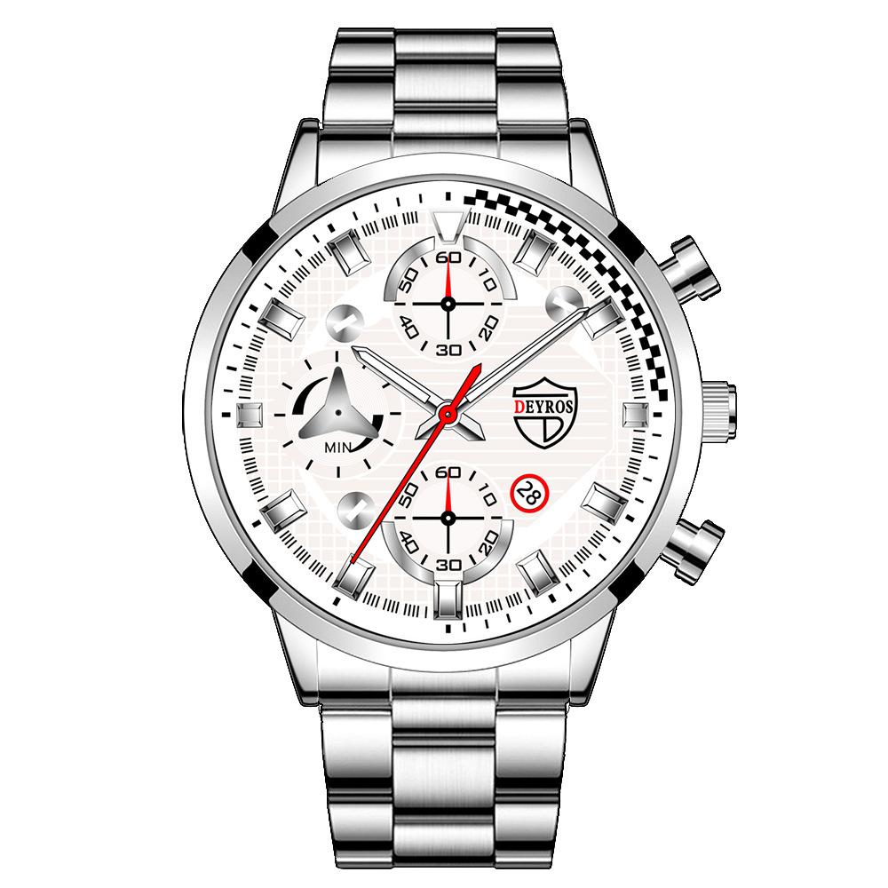 Trendy Brand Business Men's Watch Luxury Sports Men's Calendar Watch Student Sports Watch Stainless Steel Watch Quartz Watch