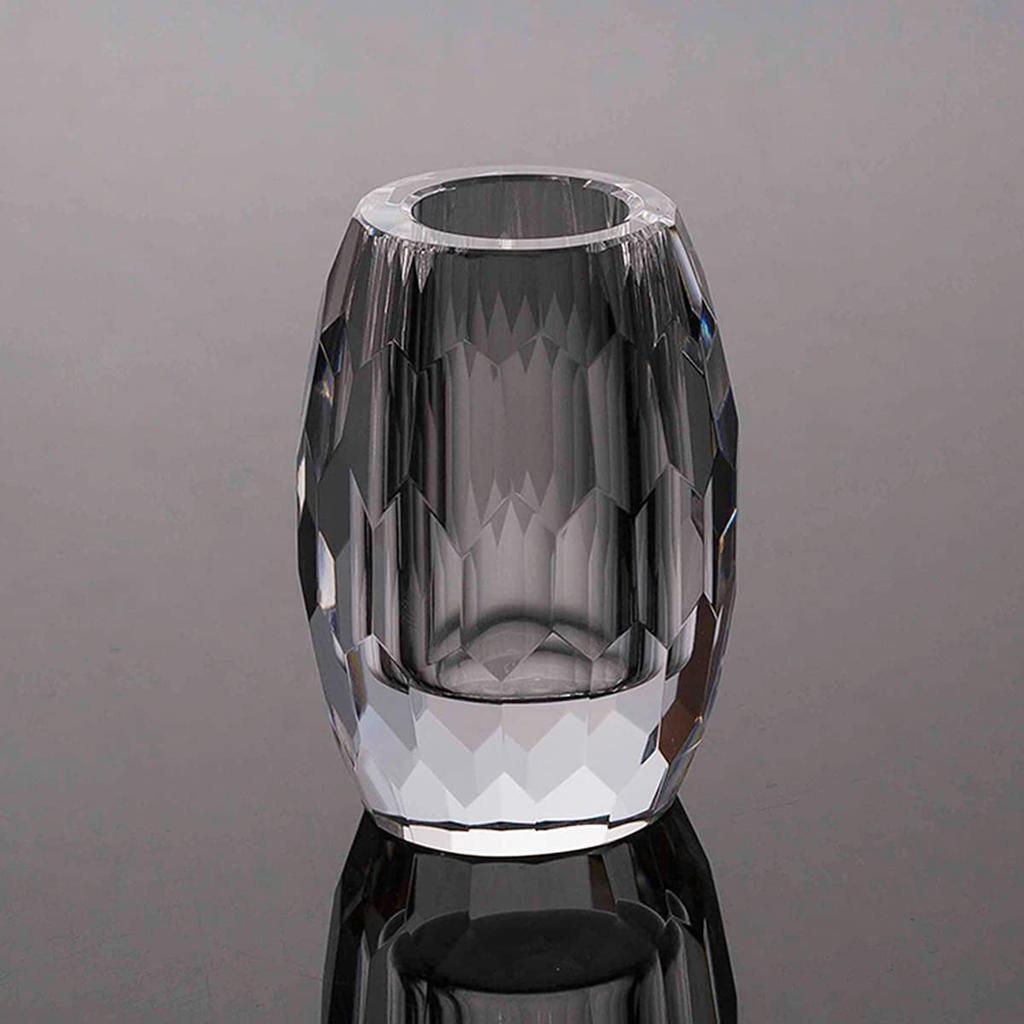 Vega Buddhist Altar Flower Vase, 2.5 Inches, Clear Crystal, Modern Buddhist Altar, Stylish