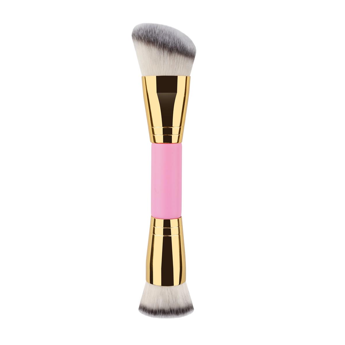 

Dual-Ended Foundation & Concealer Brush: Angled Contour for Powder & Portable Makeup