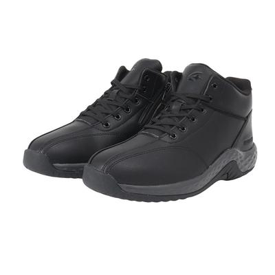 Supristo Function Grip SPLT FGM101 Snow Boots with Cold and Size Cm Men's Zipper, Weather, Waterproof, Non-Slip, Black, 25.0