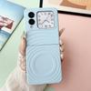 Applicable to Huawei novaflip mobile phone  magnetic suction ripple pattern magicvflip solid color pc skin feel anti-drop hard