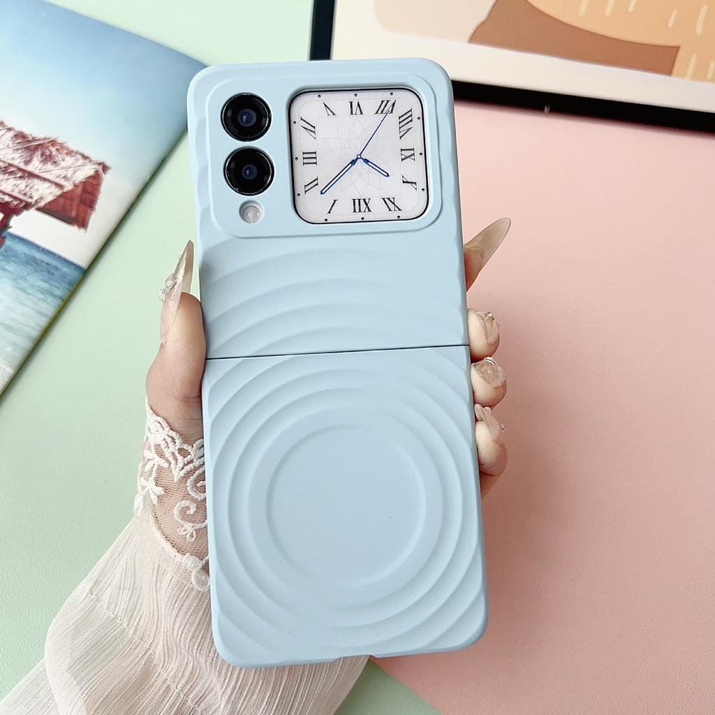 Applicable to Huawei novaflip mobile phone  magnetic suction ripple pattern magicvflip solid color pc skin feel anti-drop hard
