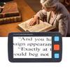 5.0in Electronic Digital Magnifier Portable Reading Aid 4X‑32X Zoom 17 Color Mode Folding Handle for Low