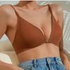 No Trace Large Size Sexy Lingerie Women Thin Section Small Chest Gathering Adjusting Bra Front Buckle Ladies Bra