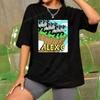 Alex G Funny Print T-shirt Fashion Style Gothic Casual Top Loose Short Sleeve Crew-neck Shirt