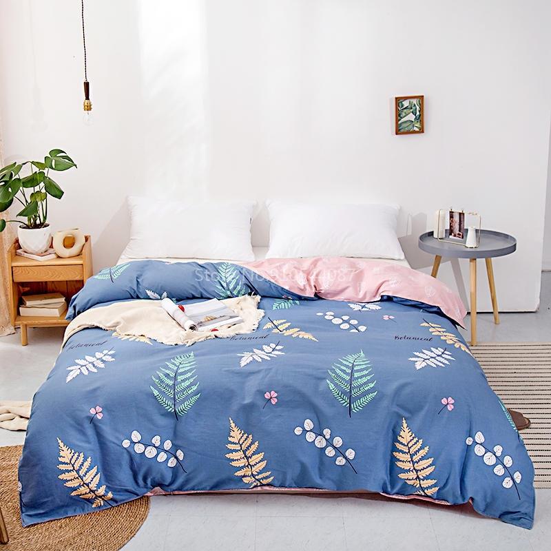 Love Pattern Cotton Duvet Cover Spring Autumn Quilt Cover Single Double Twin Full Queen King Comforter Blanket Case Textile 1pc