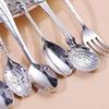 Antique Teaspoons Set With Ergonomic Handle 6 Piece Crystal Zincs Alloy Rustproof Coffee Spoons Kitchen Accessories