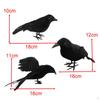 3 Pieces Halloween Crows Birds and Ravens Decor Animal Model Handmade Simulation