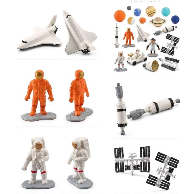 Space Rocket Satellite Model Set With Pvc Material For Kids Educational Science Toys