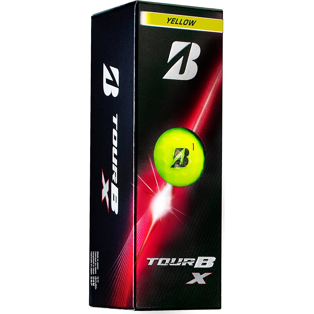 Bridgestone TOUR B X Golf Balls 12 Pack Yellow 2026 Model