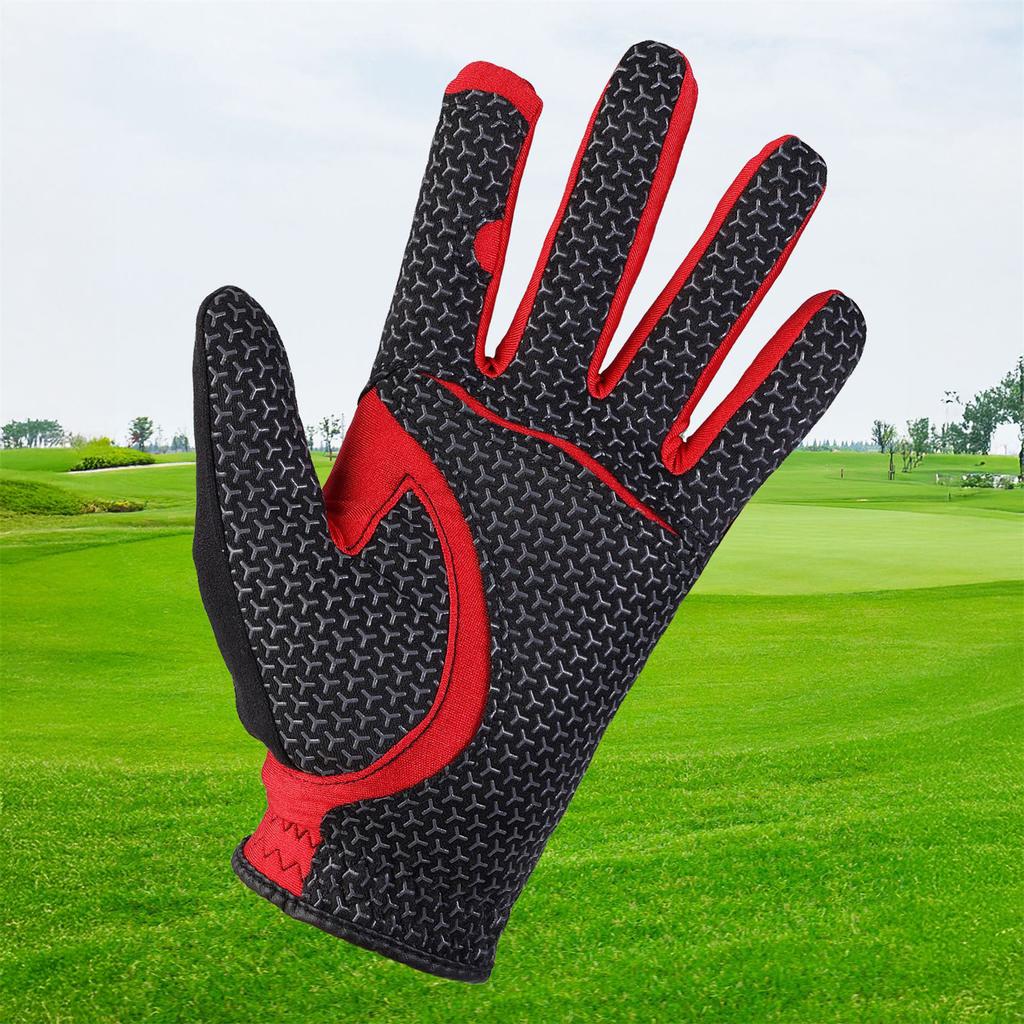 Guanto da Golf da Uomo Singolo Tessuto Ultrafibra Antiscivolo Traspirante Assorbe il Sudore Rapidamente