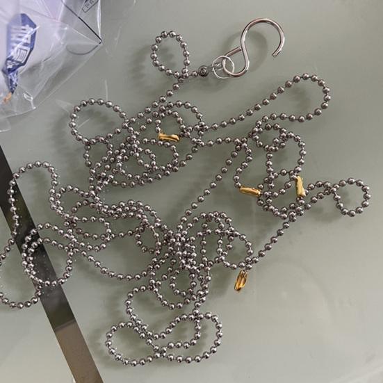 2Pcs Height Chains with Hooks Accurate Appropriate Length Measuring Non-corrosive Volleyball Net Height Chains Training Equipment