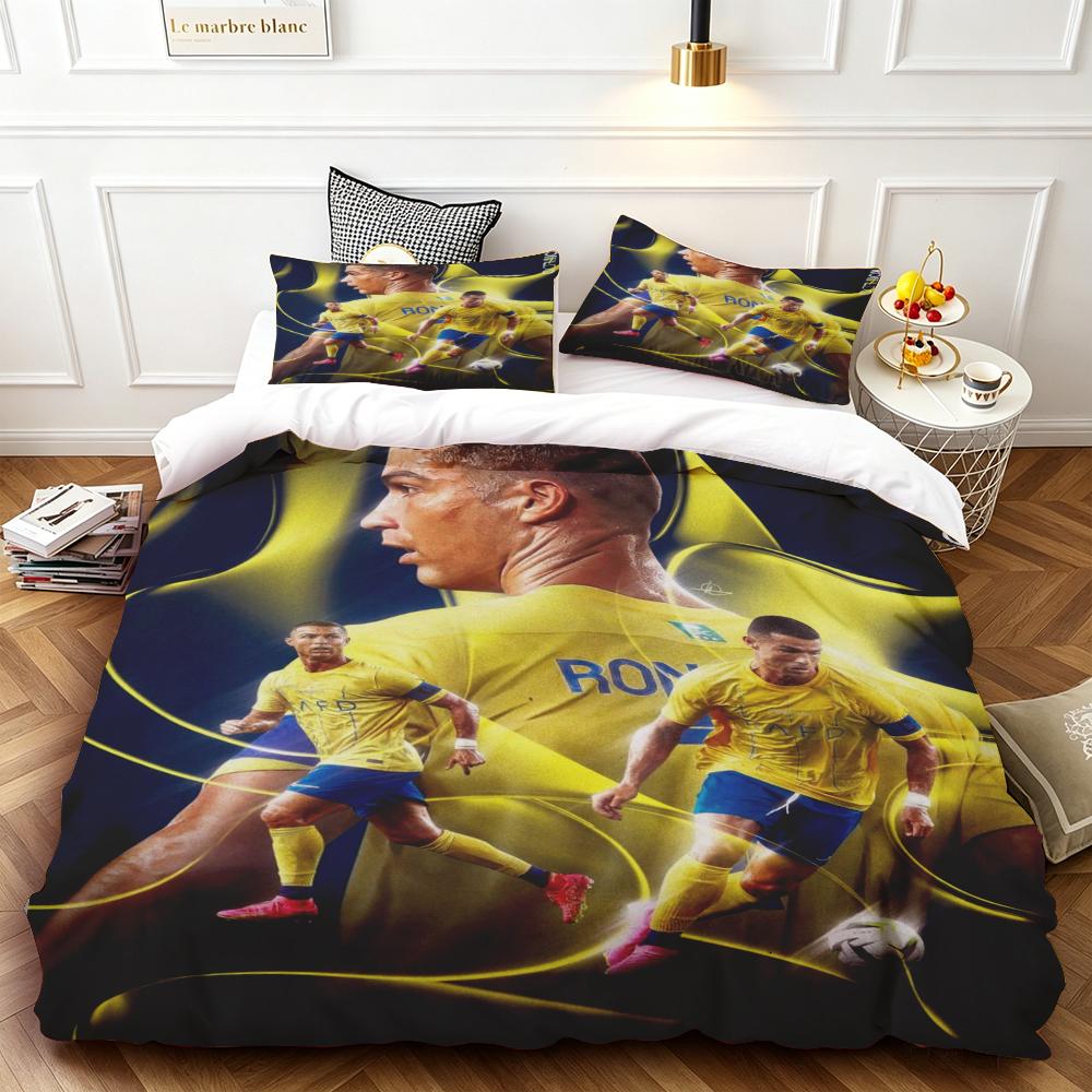 Duvet Cover Cr7 Durable, High-Definition Printing, Single/Double Size, Large/Extra-Large Size, Suitable For Boys And Girls