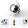 Push Button Sink Drain Stopper Brass Basin Drain Filter Durable Bounce Core Stopper  Kitchen Sink