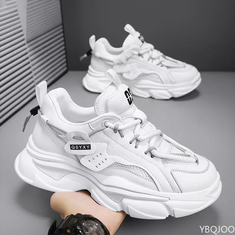 Fashionable Versatile Men's Shoes Breathable Thick Soled Casual Comfortable Outdoor Running Shoes New Men Soft Soles Sneakers