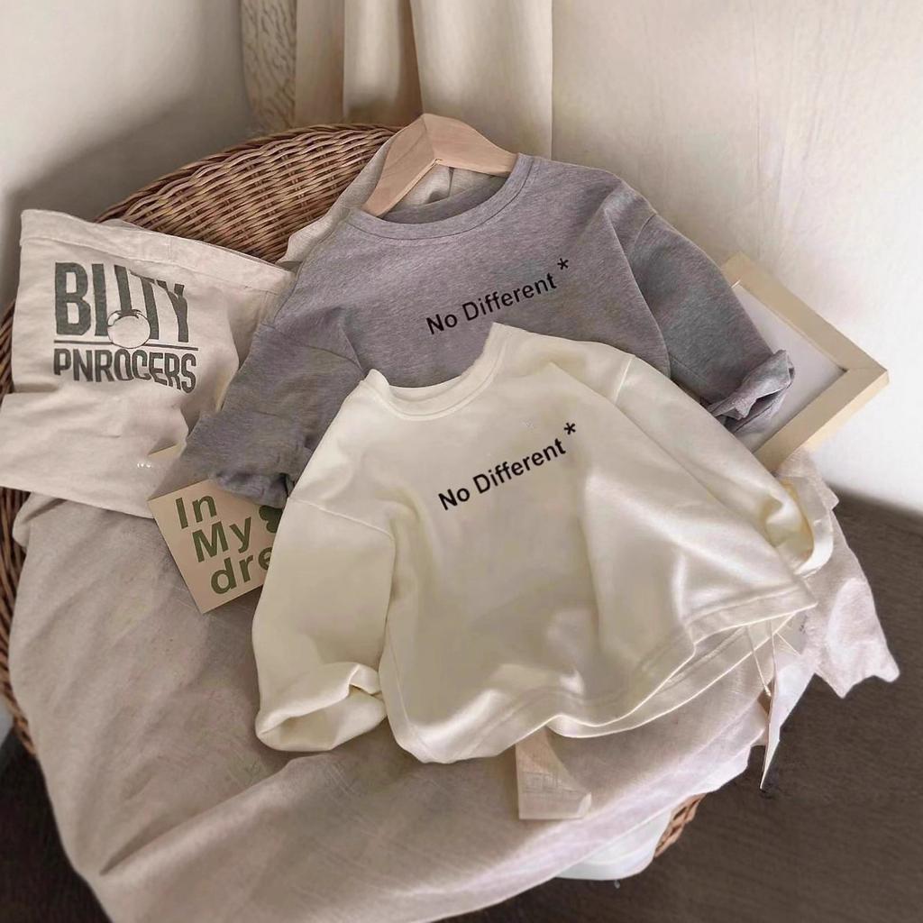 Cotton Long Sleeve Kids T Shirt Unisex Cartoon Printed Casual Children Tops