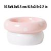with Raised Base Ceramic Pet Bowl for Comfortable Eating Mushroom-Shaped Elevated Feeder Safety Cat Bowl for Cats and Small Dogs