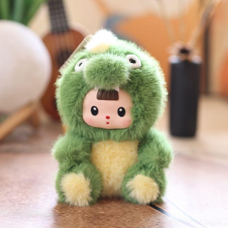 Three Baby Pvc Orchard Doll Plush Tomato Rabbit Raccoon Dinosaur Design Exterior