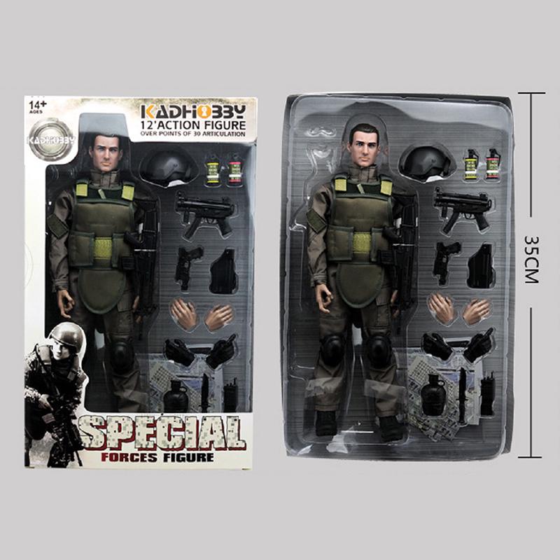 Action Figure Soldato Militare 1/6 30cm – Polizia Esercito, Modello Da Collezione Con Accessori E Articolazioni Mobili - 5