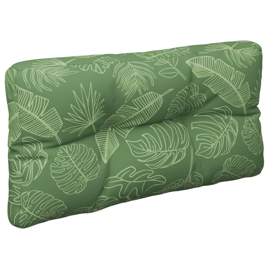 2 Piece Palette Cushions Leaf Pattern Fabric