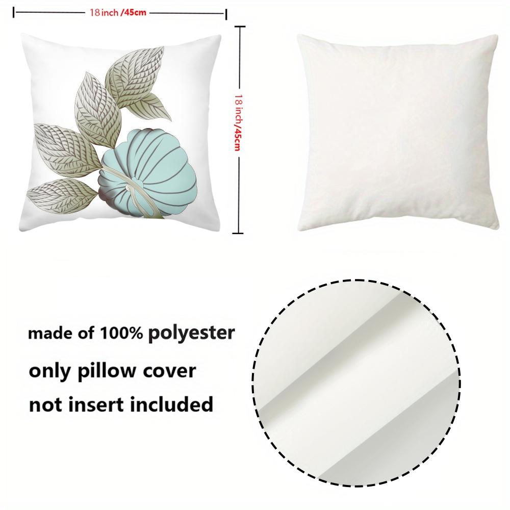 1 Pieces Tropical Leaf & Floral Print Throw Pillow Covers Pattern Cushion Cover Suitable For Sofa Bedroom Car Pillow Cover