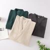 Unisex Pure Cotton Japanese Tie-Up Kimono Pajamas and Gauze Bathrobe for Homewear and Sauna