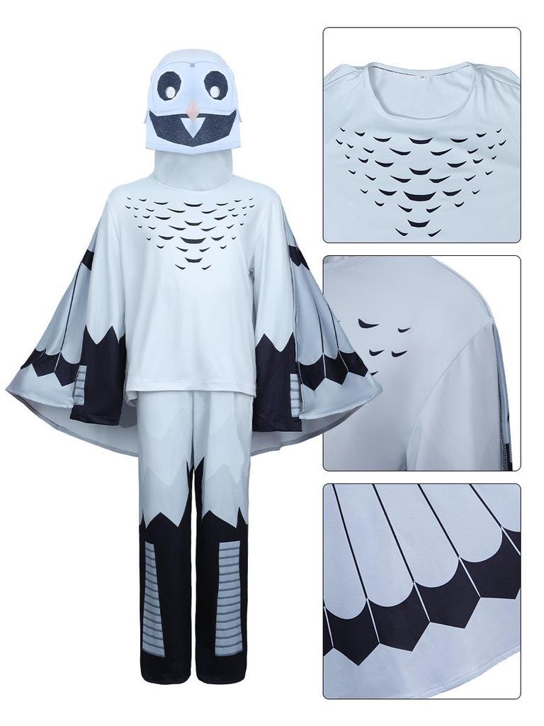 50,000 Halloween Forest Cosplay Costume: Horror Game Owl Deer Design for Kids & Adults.