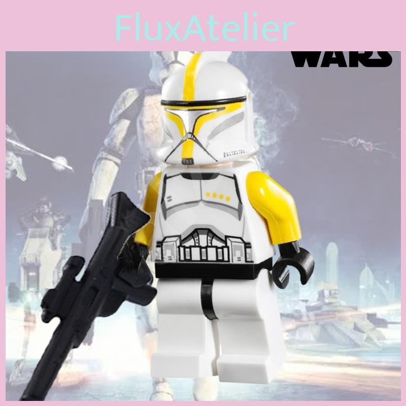 Star Wars Clone Trooper Mini Building Blocks Small Size Abs Plastic Toy Yellow Soldier 38pcs