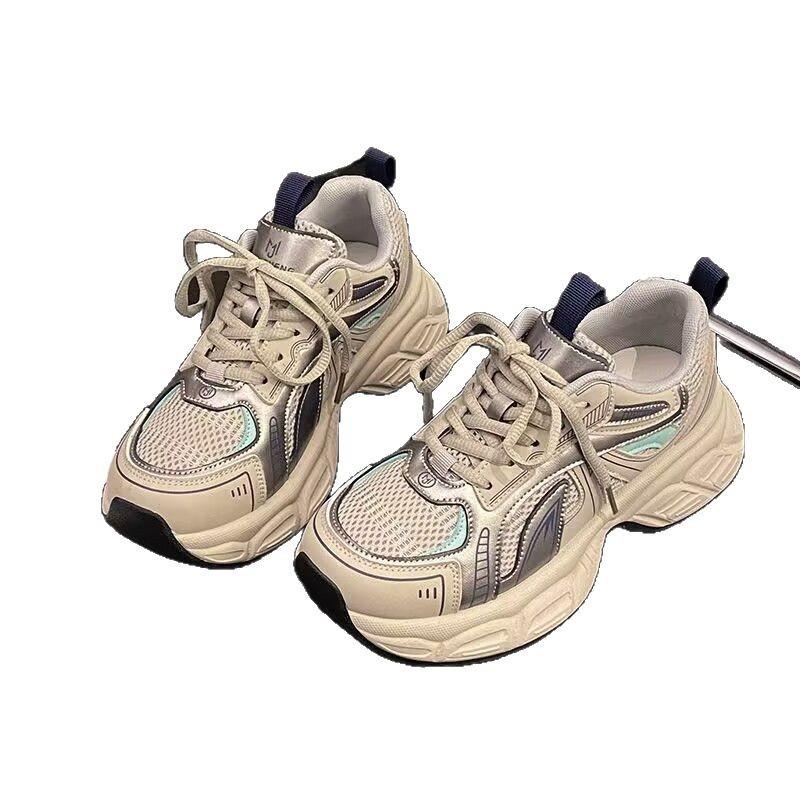 Mesh Dad Shoes Women's Feet Show Small Women's Shoes Spring New Thick-soled Height-increasing Versatile Sports Shoes