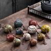 Colorful Tea Organize Box Ceramic Food Storage Container Chinese Style Tea Jar  Household