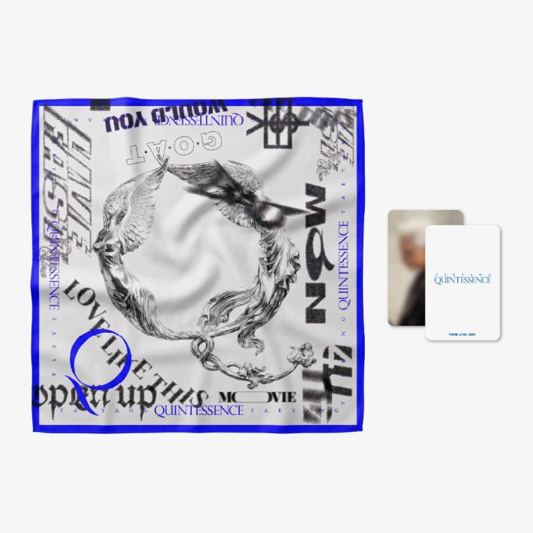 Pre-order TAEYANG QUINTESSENCE Scarf Set Blue ver.