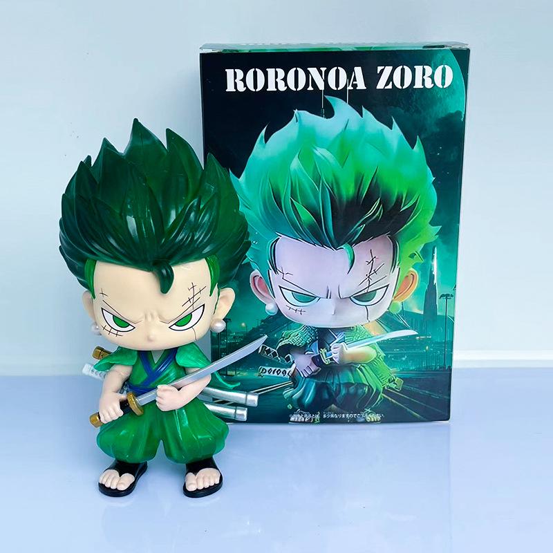 

Фигурка Зоро в версии Q - Украшение, Модель игрушки для автомобиля и рабочего стола по мотивам One Piece