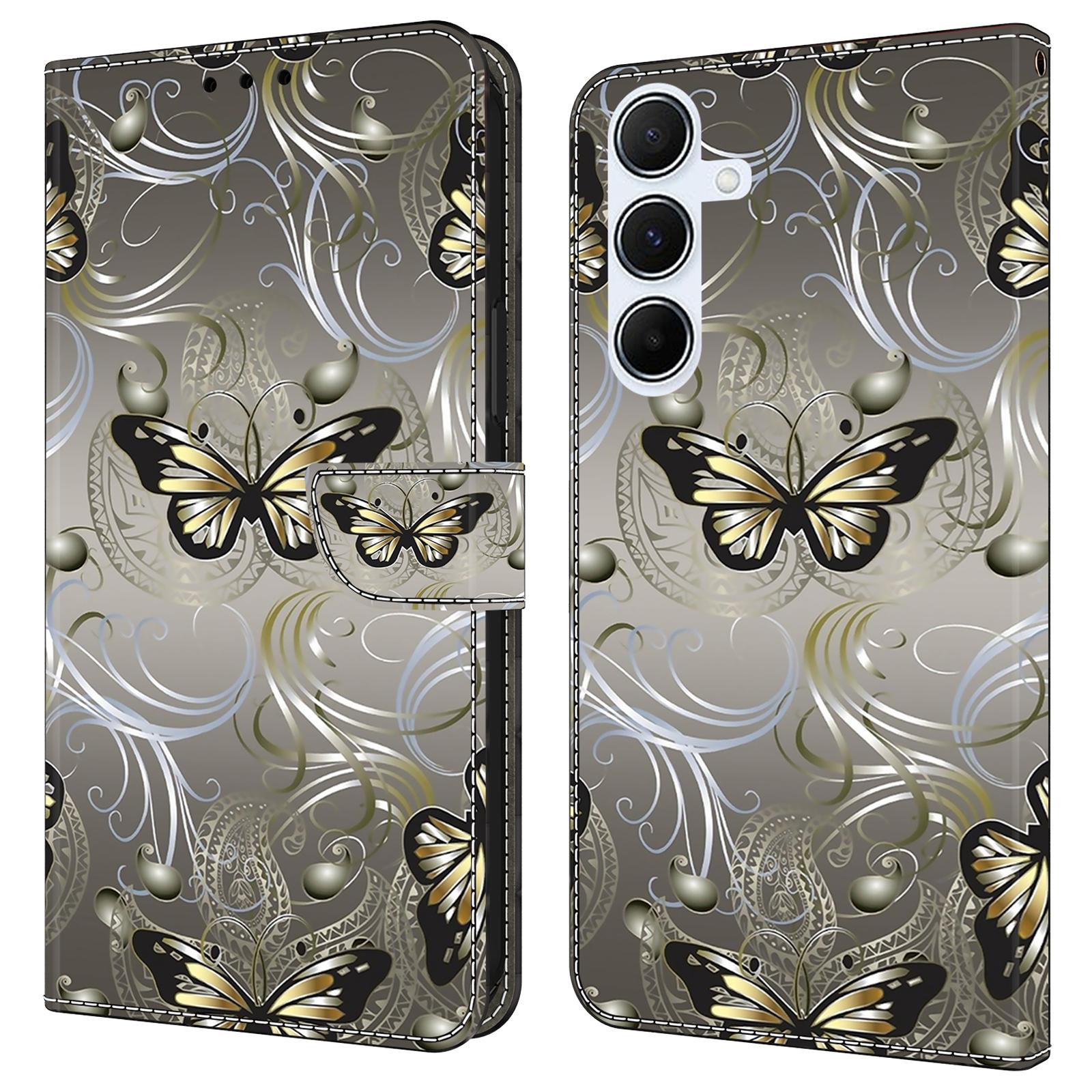 

For Samsung Galaxy A17 5G/A26 5G Case Wallet Stand Pattern Printing PU Leather Flip Phone Cover Lace Butterfly